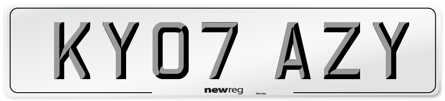 KY07 AZY Number Plate from New Reg